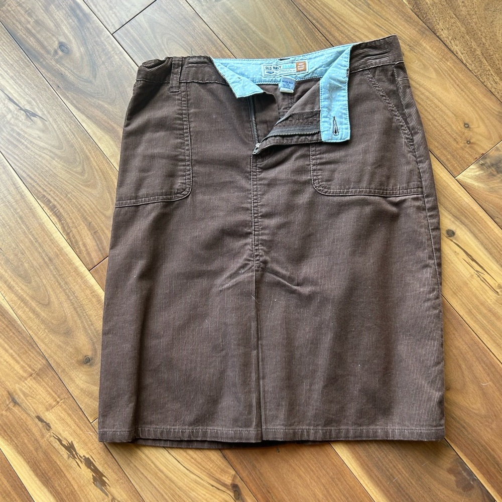 Old Navy Brown corduroy skirt